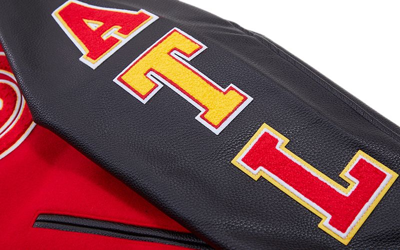 Pro Standard Men's Atlanta Hawks Red Classic Wool Varsity Jacket product image