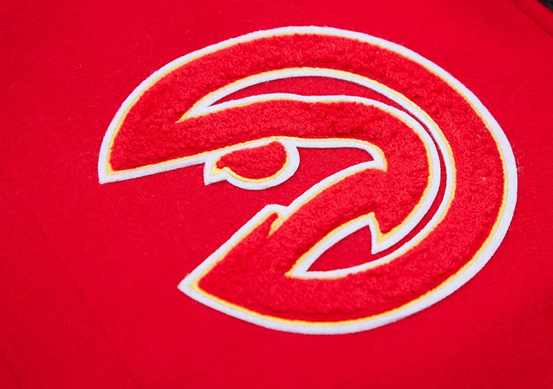Pro Standard Men's Atlanta Hawks Red Classic Wool Varsity Jacket product image