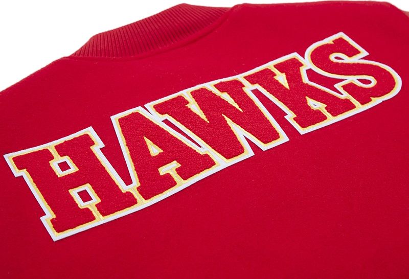 Pro Standard Men's Atlanta Hawks Red Classic Wool Varsity Jacket product image