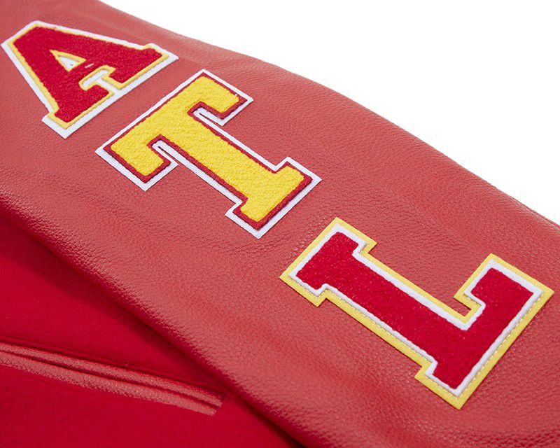 Pro Standard Men's Atlanta Hawks Red Classic Wool Varsity Jacket product image