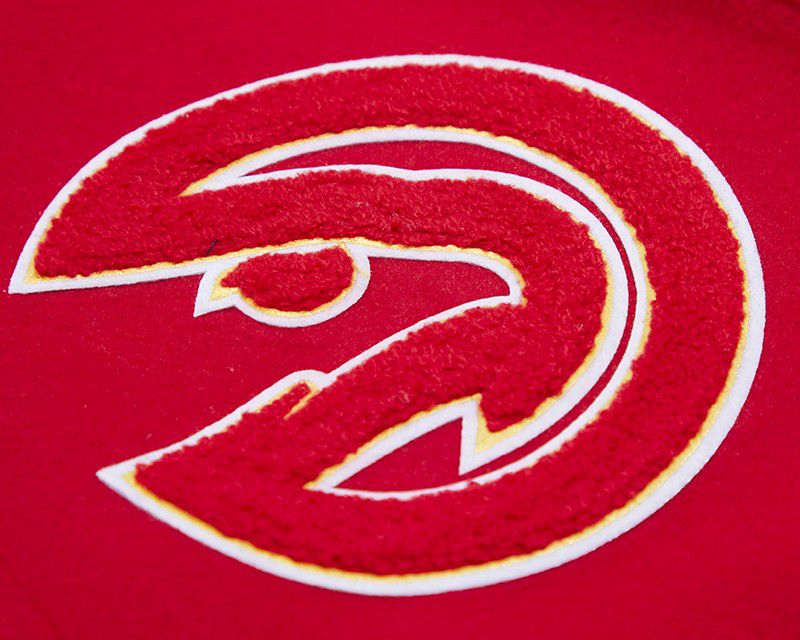 Pro Standard Men's Atlanta Hawks Red Classic Wool Varsity Jacket product image