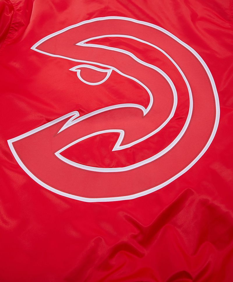 Pro Standard Men's Atlanta Hawks Red Big Logo Satin Jacket product image