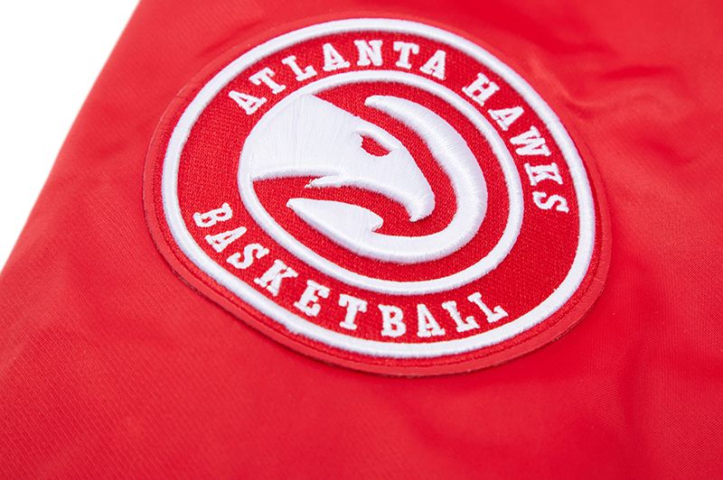 Pro Standard Men's Atlanta Hawks Red Big Logo Satin Jacket product image