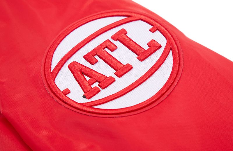 Pro Standard Men's Atlanta Hawks Red Big Logo Satin Jacket product image