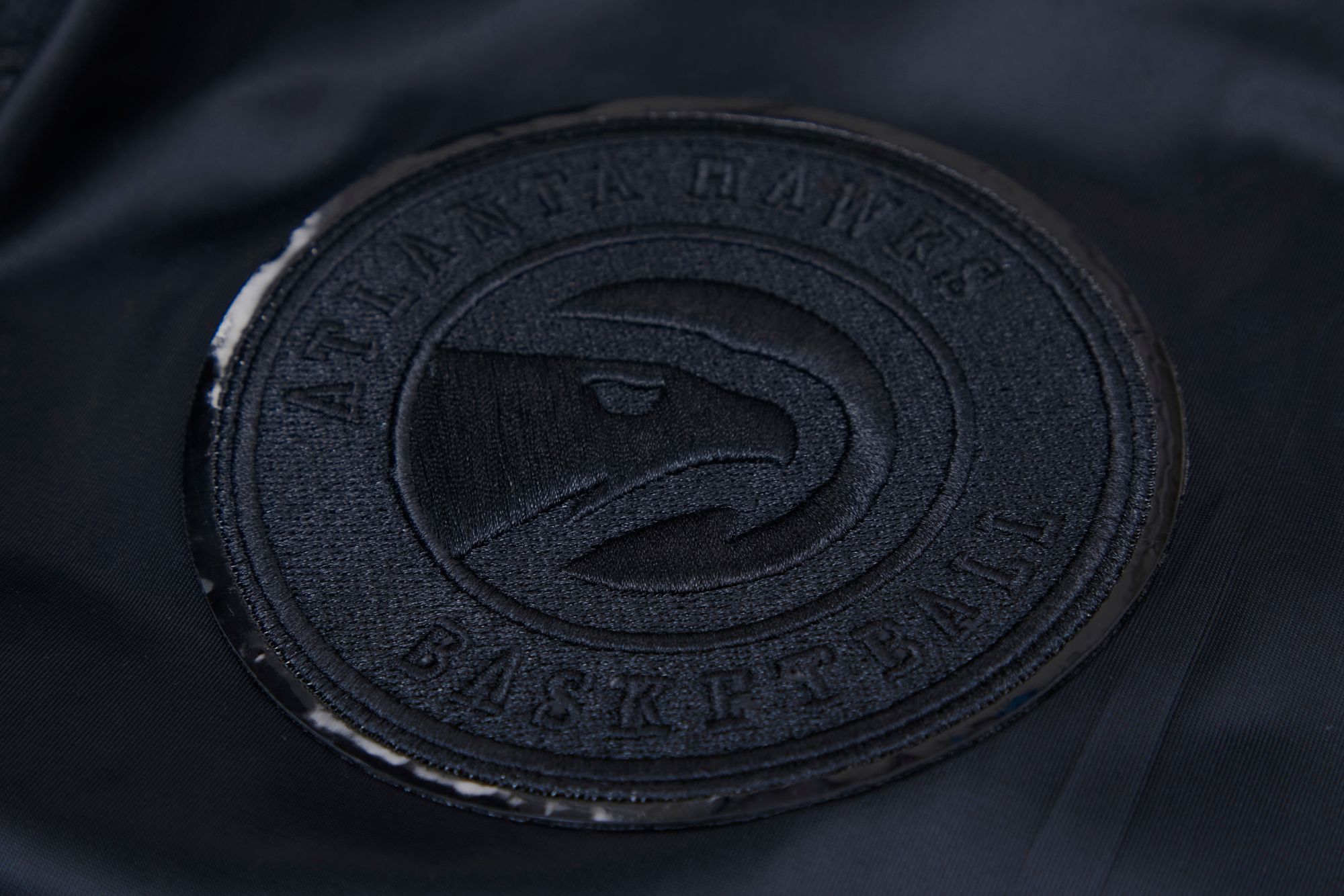 Pro Standard Men's Atlanta Hawks Triple Black Satin Jacket product image