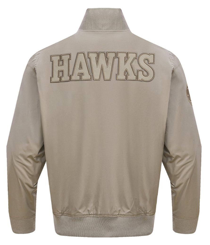 Pro Standard Men's Atlanta Hawks Taupe Neutral Twill Jacket product image