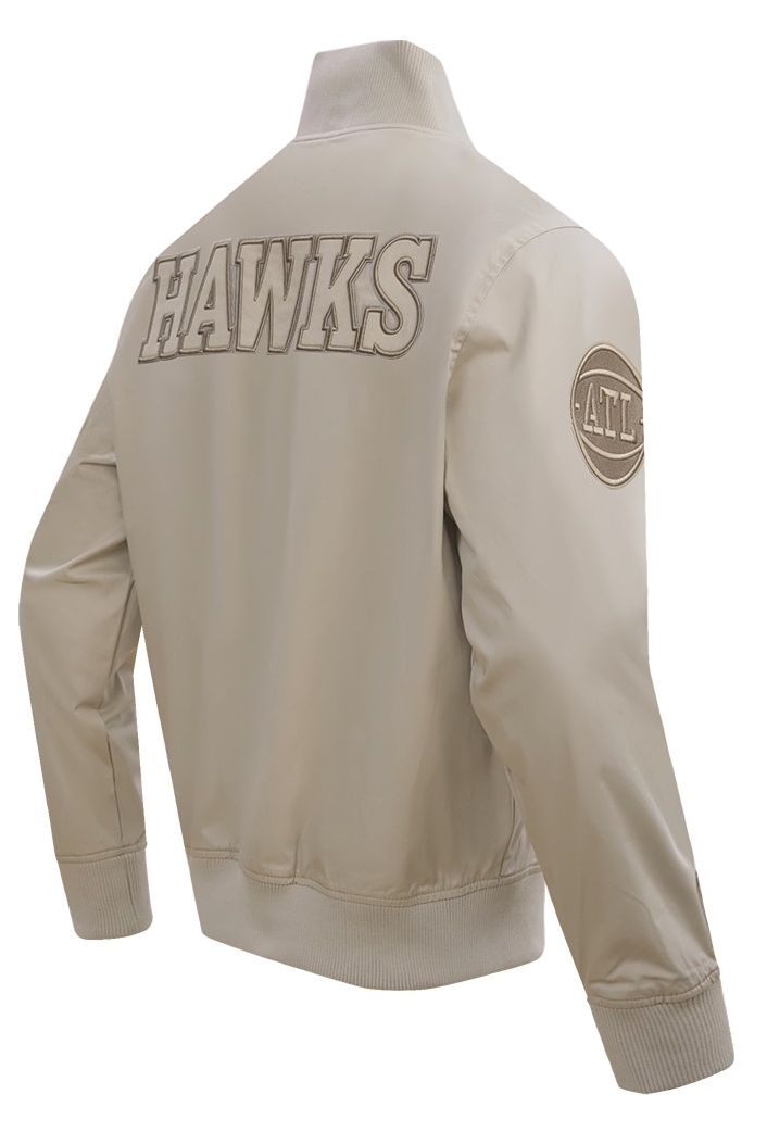 Pro Standard Men's Atlanta Hawks Taupe Neutral Twill Jacket product image