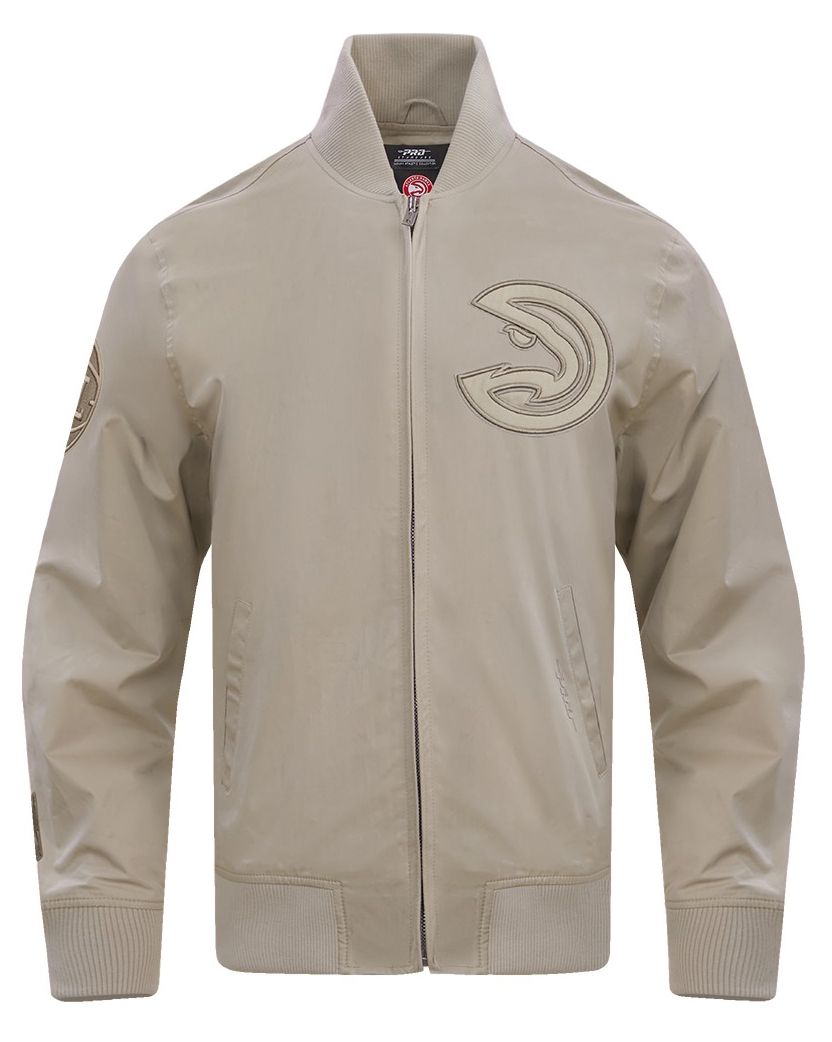 Pro Standard Men's Atlanta Hawks Taupe Neutral Twill Jacket product image