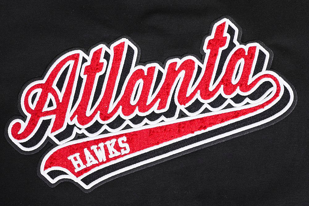 Pro Standard Women's Atlanta Hawks Black Script Tail Boxy T-Shirt product image