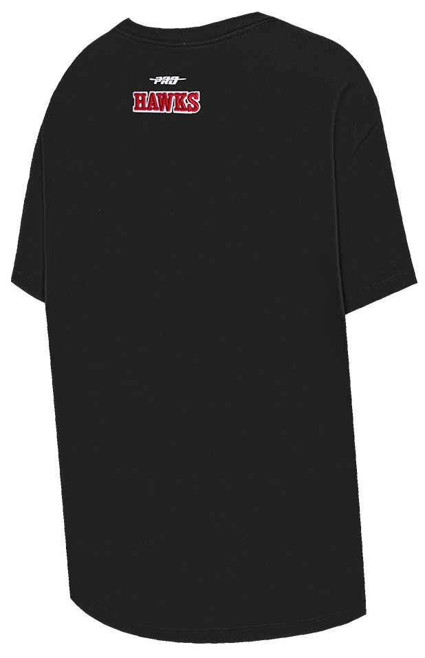 Pro Standard Women's Atlanta Hawks Black Script Tail Boyfriend T-Shirt product image