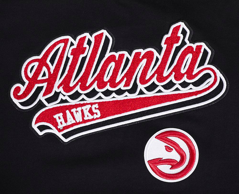 Pro Standard Women's Atlanta Hawks Black Script Tail Boyfriend T-Shirt product image