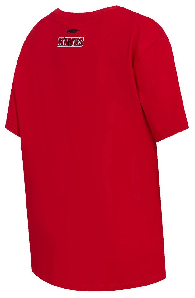Pro Standard Women's Atlanta Hawks Red Script Tail Boyfriend T-Shirt product image