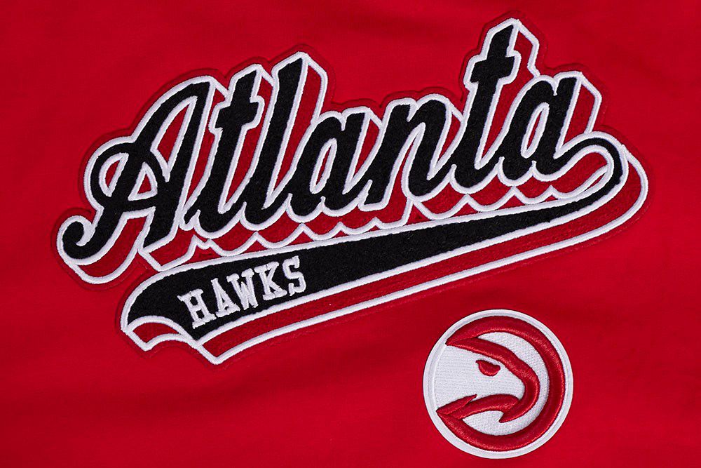 Pro Standard Women's Atlanta Hawks Red Script Tail Boyfriend T-Shirt product image