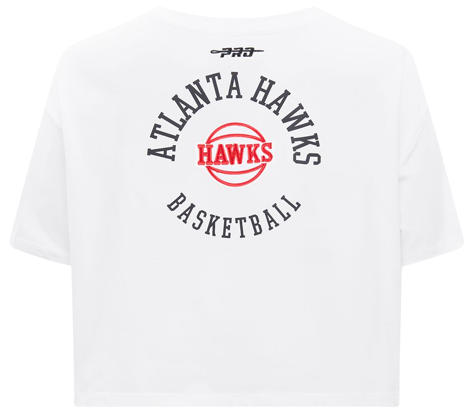 Pro Standard Women's Atlanta Hawks White Crest Emblem Boxy T-Shirt product image