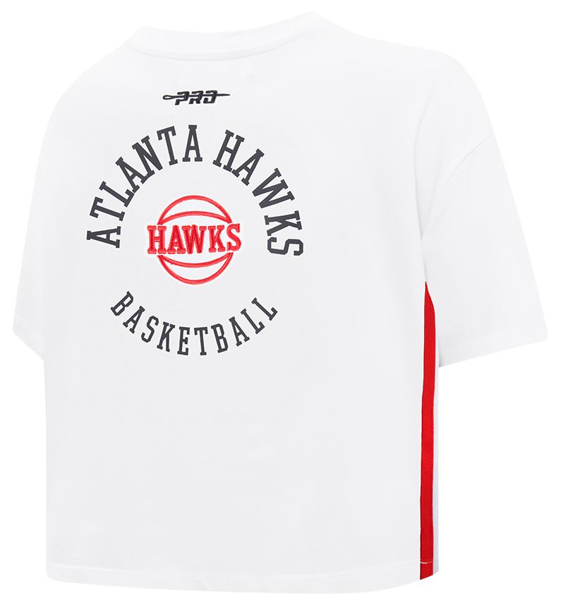 Pro Standard Women's Atlanta Hawks White Crest Emblem Boxy T-Shirt product image