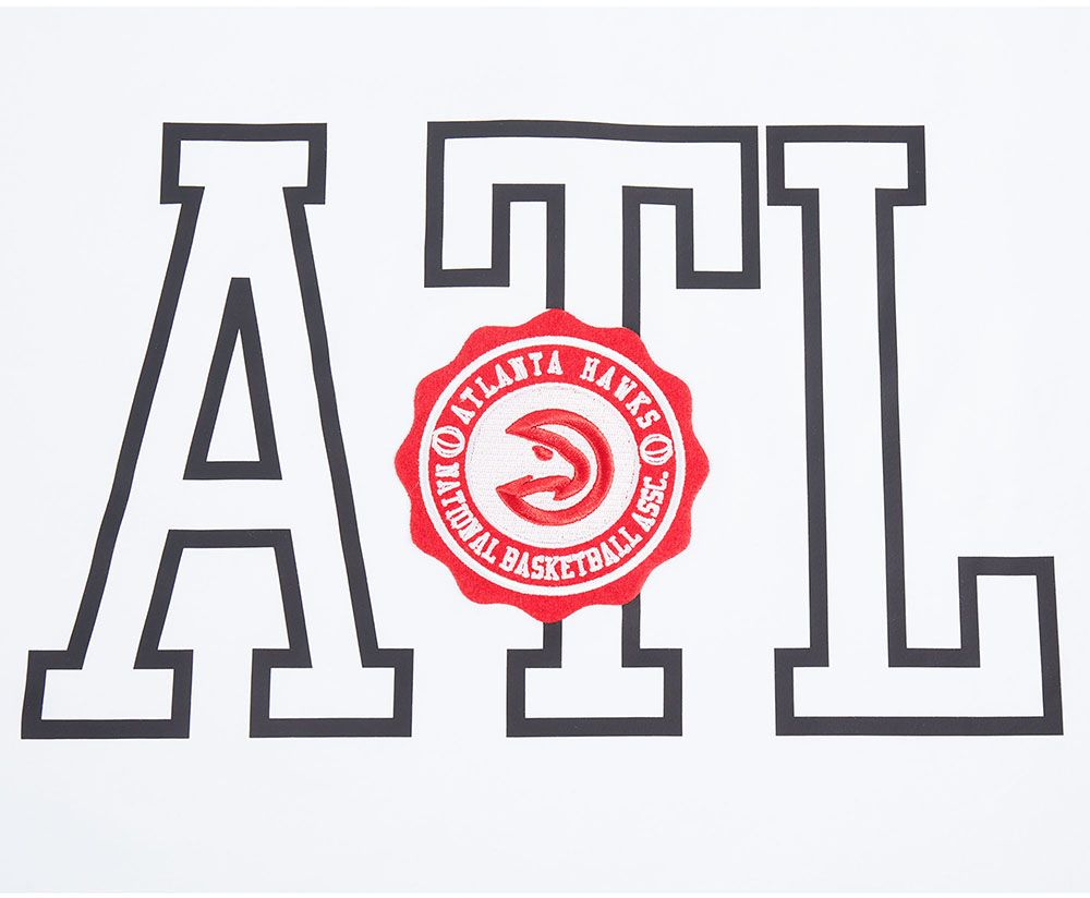 Pro Standard Women's Atlanta Hawks White Crest Emblem Boxy T-Shirt product image