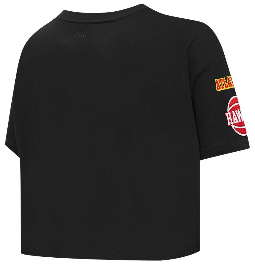 Pro Standard Women's Atlanta Hawks Black Mash Up Boxy T-Shirt product image