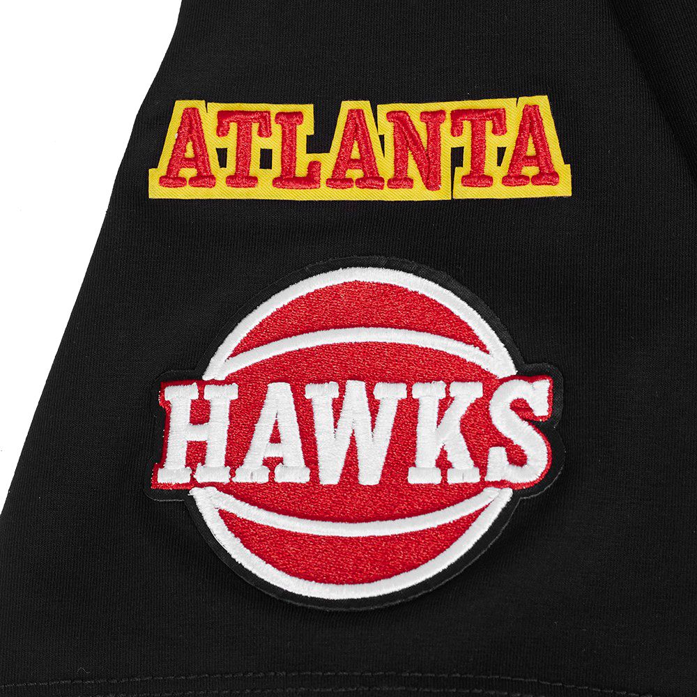 Pro Standard Women's Atlanta Hawks Black Mash Up Boxy T-Shirt product image