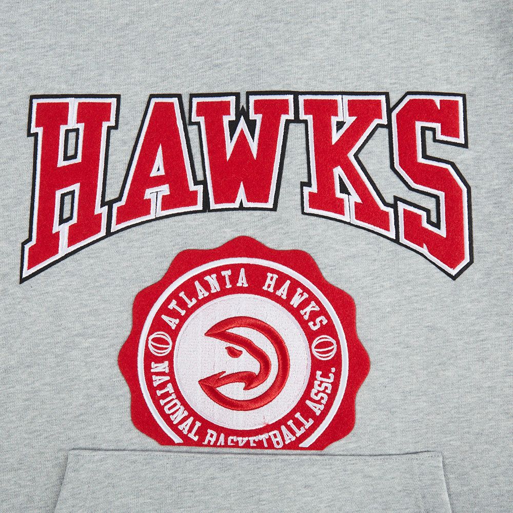 Pro Standard Women's Atlanta Hawks Grey Crest Emblem Hoodie product image