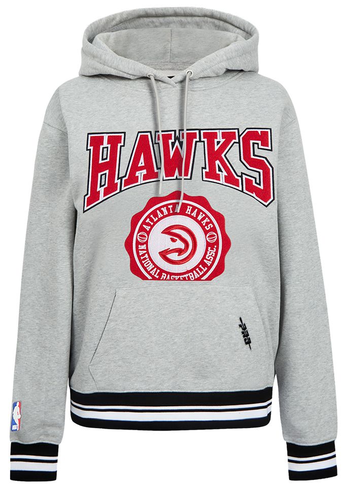 Pro Standard Women's Atlanta Hawks Grey Crest Emblem Hoodie product image