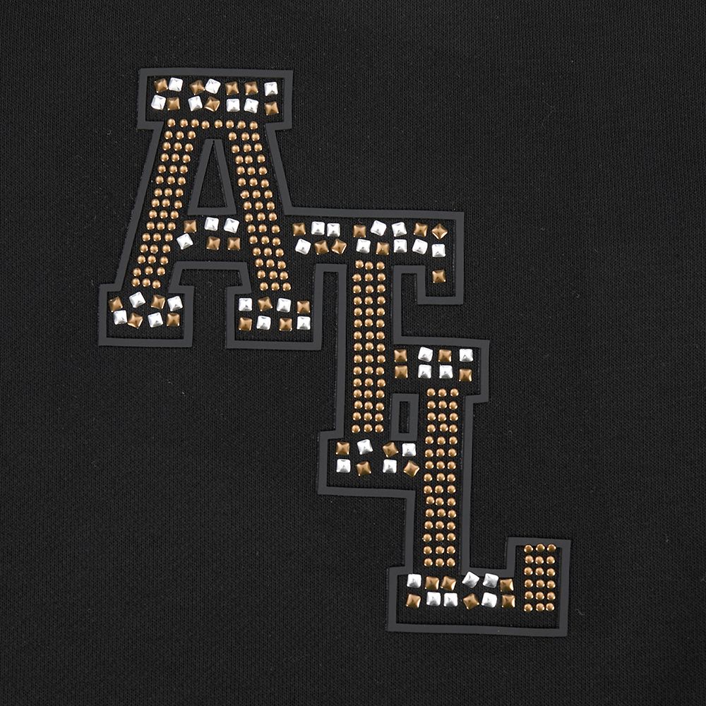 Pro Standard Women's Atlanta Hawks Black Renegade Crewneck Sweatshirt product image