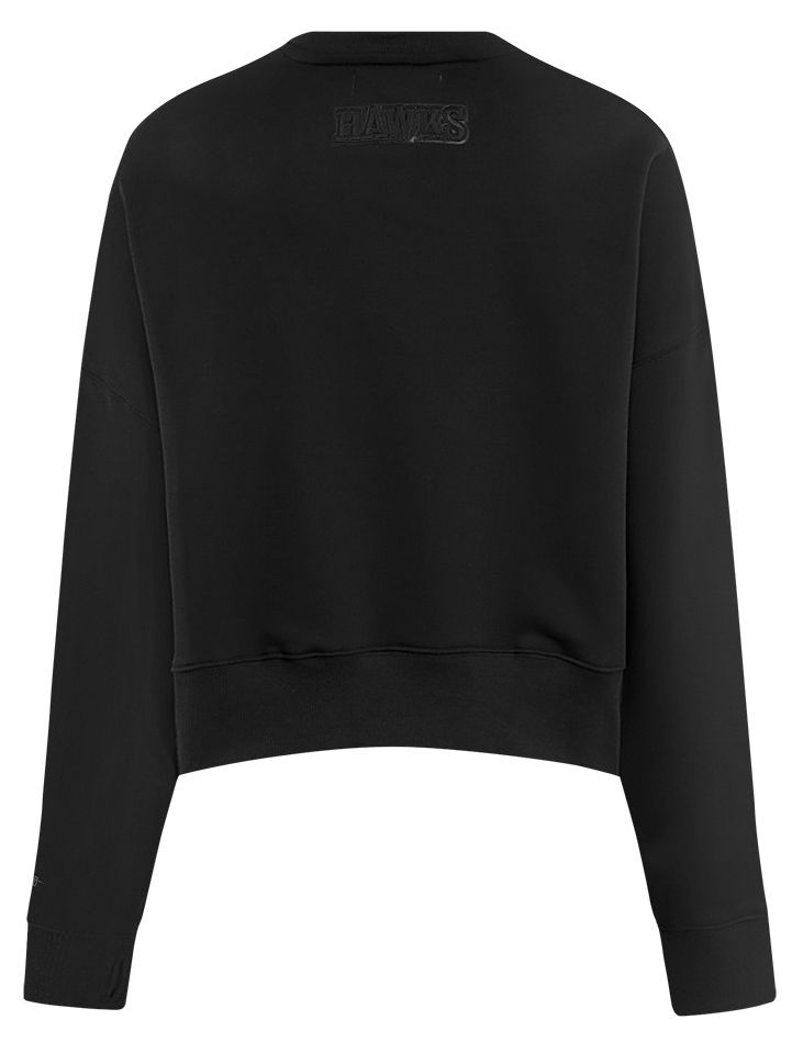 Pro Standard Women's Atlanta Hawks Black Fleece Crewneck Sweatshirt product image