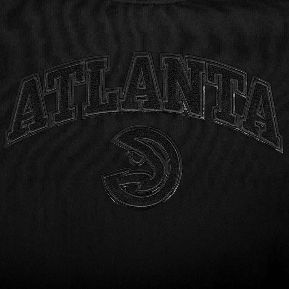 Pro Standard Women's Atlanta Hawks Black Fleece Crewneck Sweatshirt product image