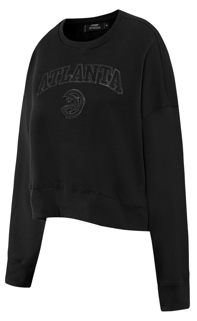 Pro Standard Women's Atlanta Hawks Black Fleece Crewneck Sweatshirt product image