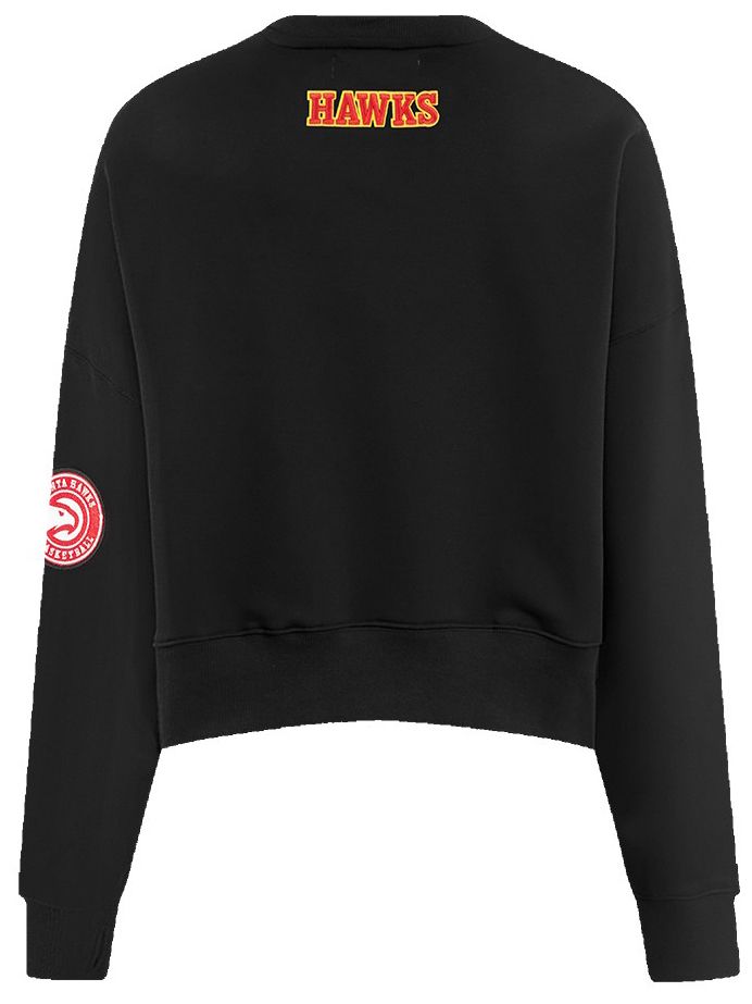 Pro Standard Women's Atlanta Hawks Black Classic Fleece Crewneck Sweatshirt product image