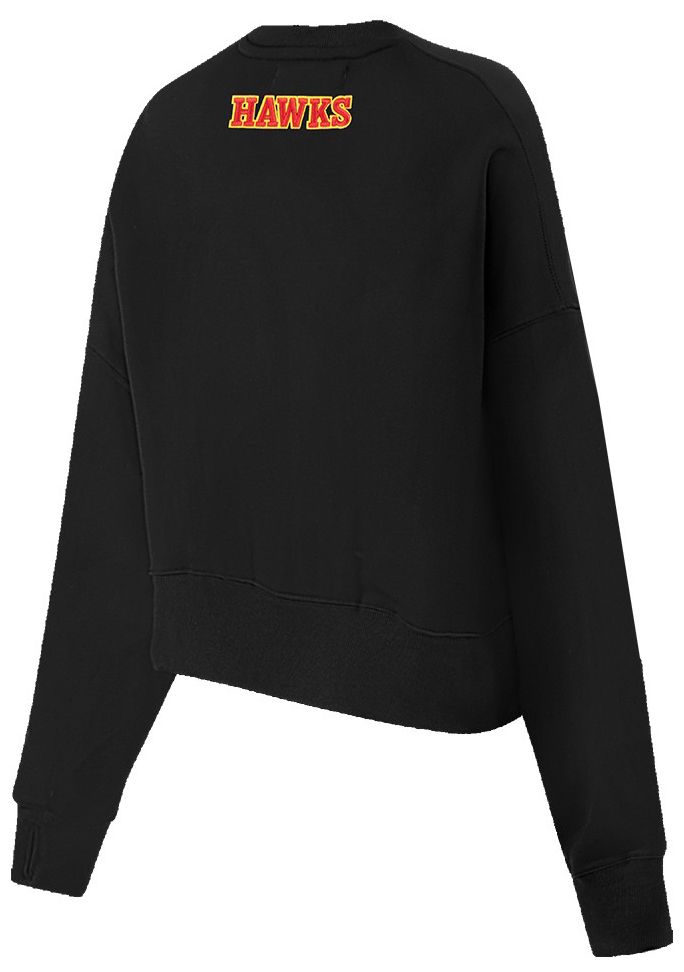Pro Standard Women's Atlanta Hawks Black Classic Fleece Crewneck Sweatshirt product image