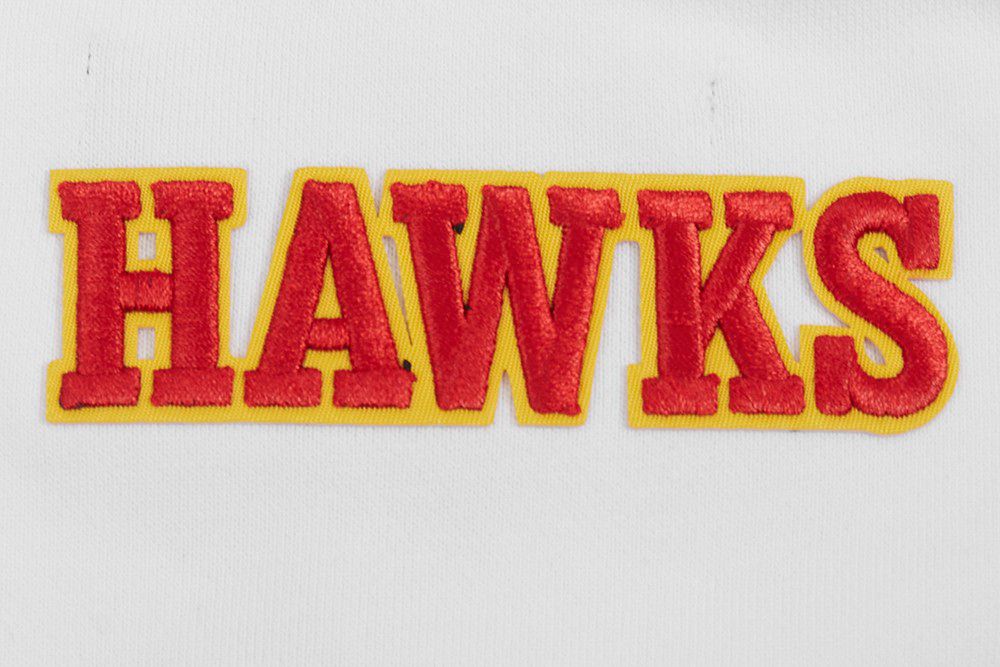 Pro Standard Women's Atlanta Hawks White Classic Fleece Crewneck Sweatshirt product image
