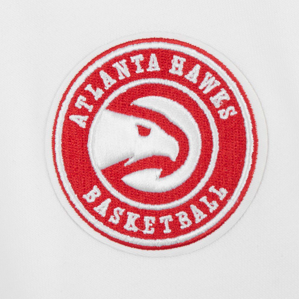Pro Standard Women's Atlanta Hawks White Classic Fleece Crewneck Sweatshirt product image