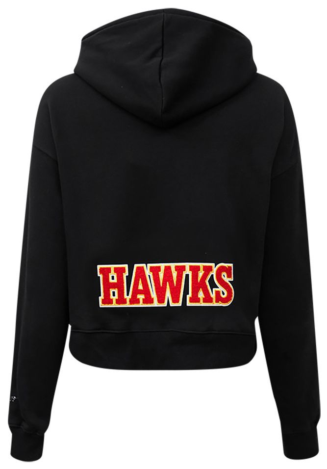 Pro Standard Women's Atlanta Hawks Black Classic Cropped Fleece Pullover Hoodie product image