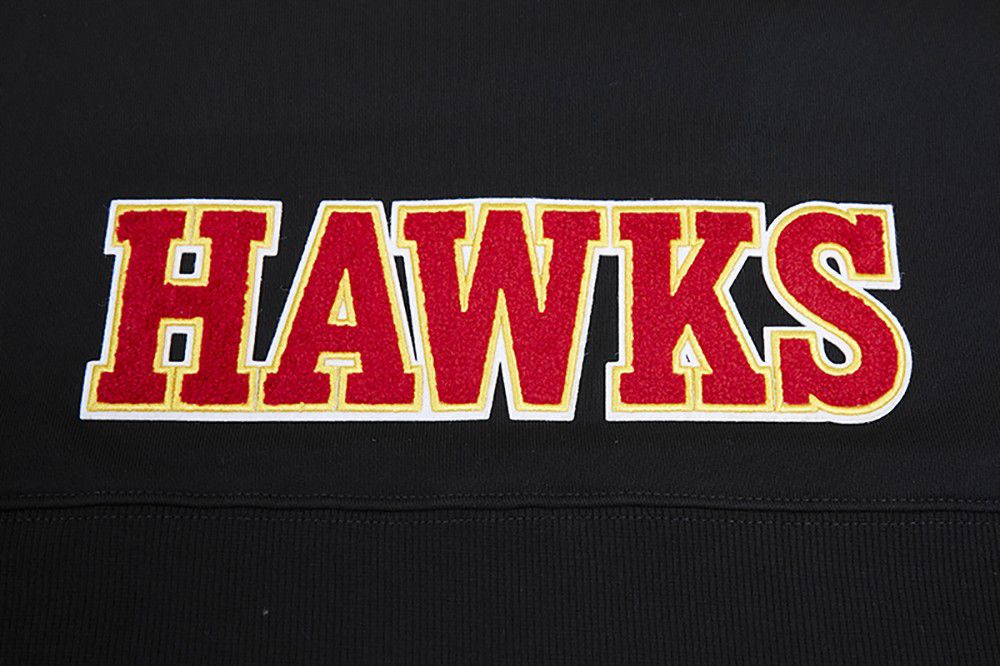 Pro Standard Women's Atlanta Hawks Black Classic Cropped Fleece Pullover Hoodie product image