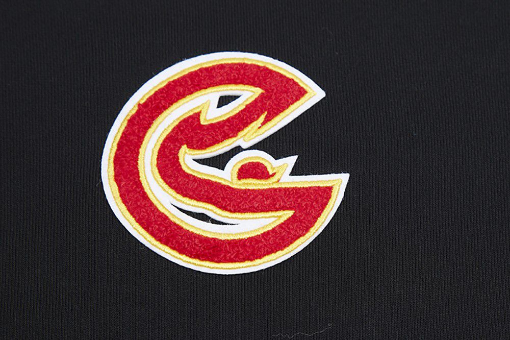 Pro Standard Women's Atlanta Hawks Black Classic Cropped Fleece Pullover Hoodie product image