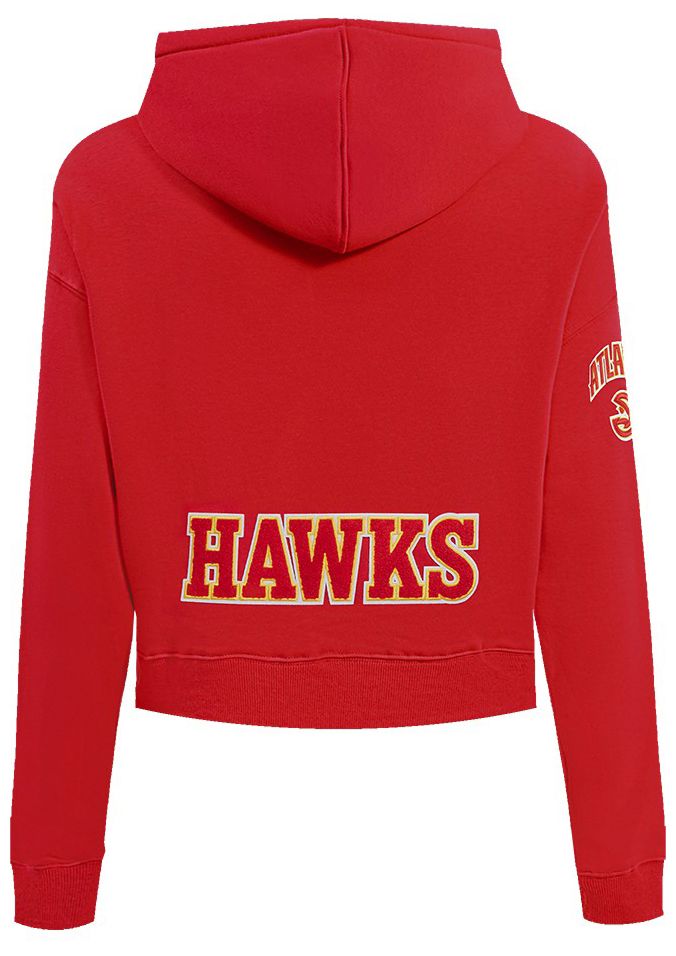 Pro Standard Women's Atlanta Hawks Red Classic Cropped Fleece Pullover Hoodie product image