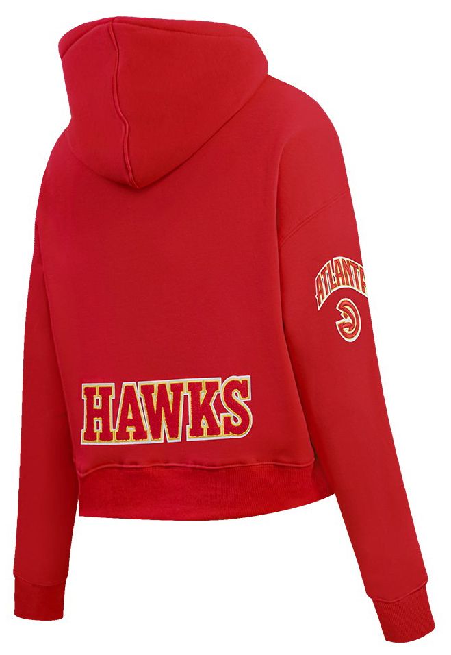 Pro Standard Women's Atlanta Hawks Red Classic Cropped Fleece Pullover Hoodie product image