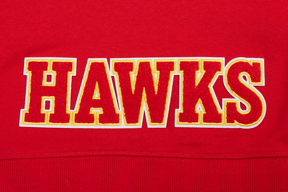 Pro Standard Women's Atlanta Hawks Red Classic Cropped Fleece Pullover Hoodie product image