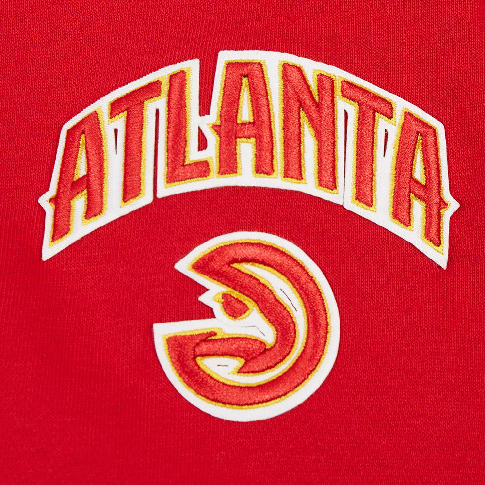 Pro Standard Women's Atlanta Hawks Red Classic Cropped Fleece Pullover Hoodie product image