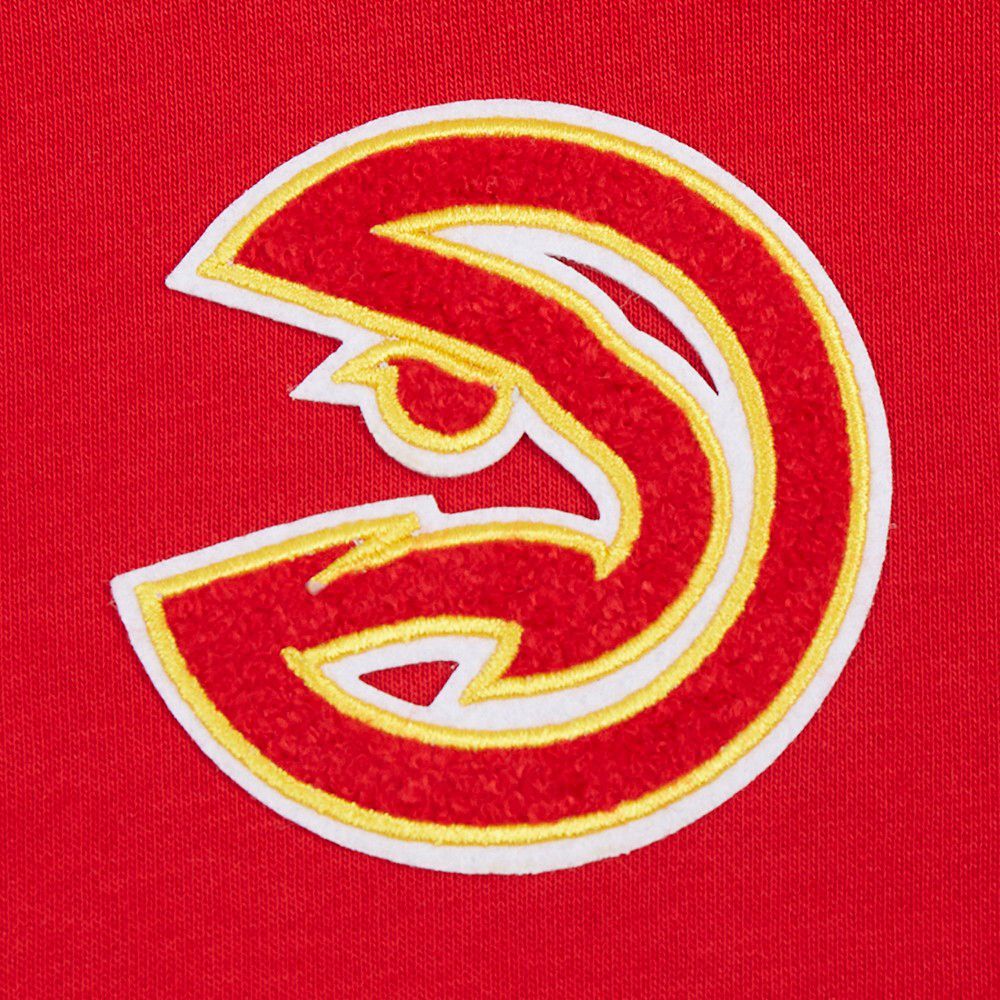 Pro Standard Women's Atlanta Hawks Red Classic Cropped Fleece Pullover Hoodie product image