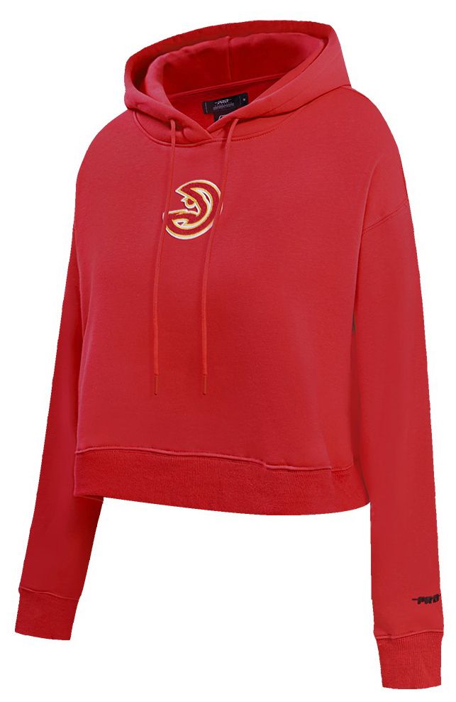 Pro Standard Women's Atlanta Hawks Red Classic Cropped Fleece Pullover Hoodie product image