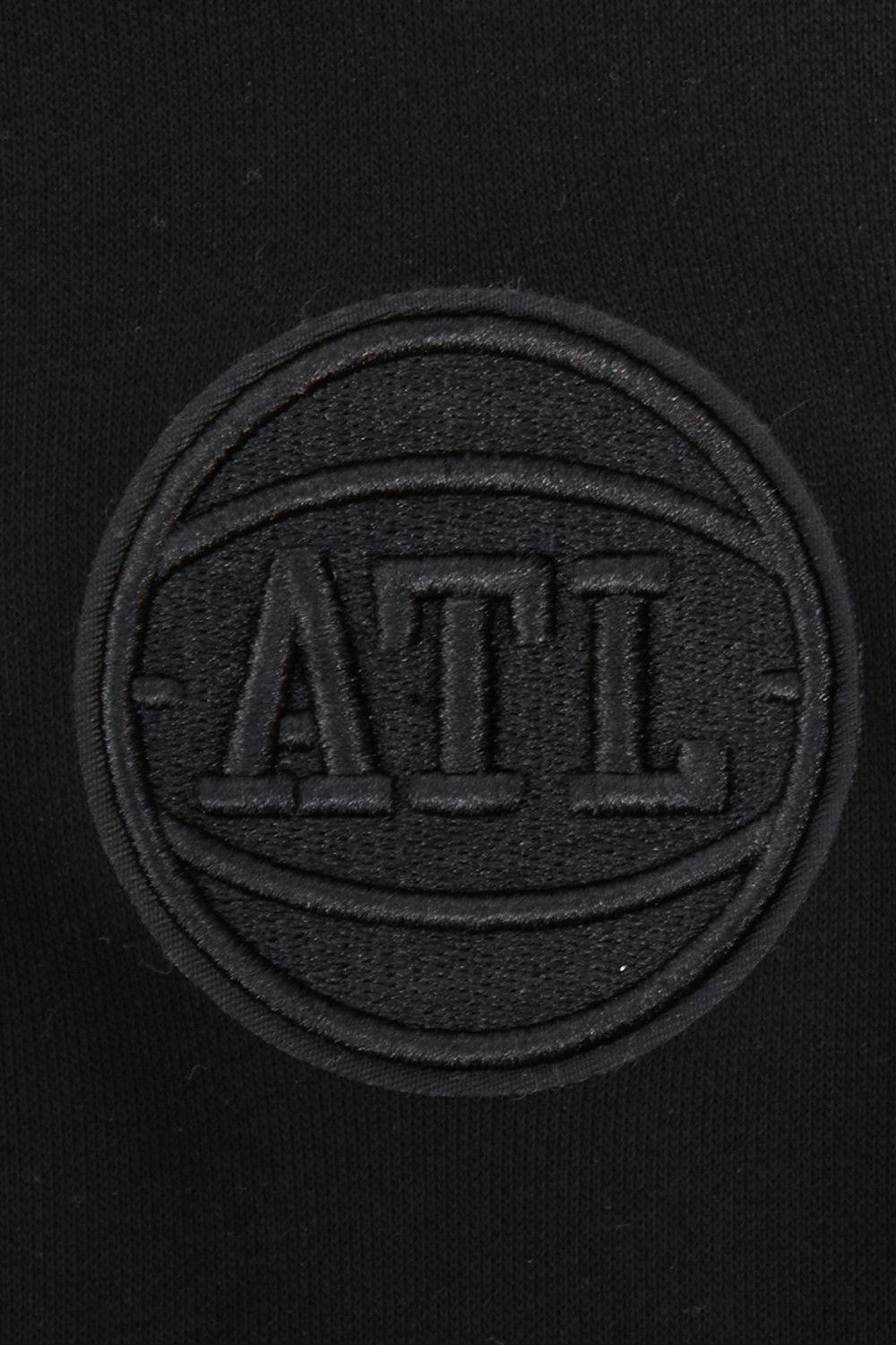 Pro Standard Women's Atlanta Hawks Black Neutral Fleece Crewneck Sweatshirt product image