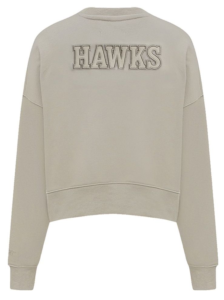 Pro Standard Women's Atlanta Hawks Taupe Neutral Fleece Crewneck Sweatshirt product image