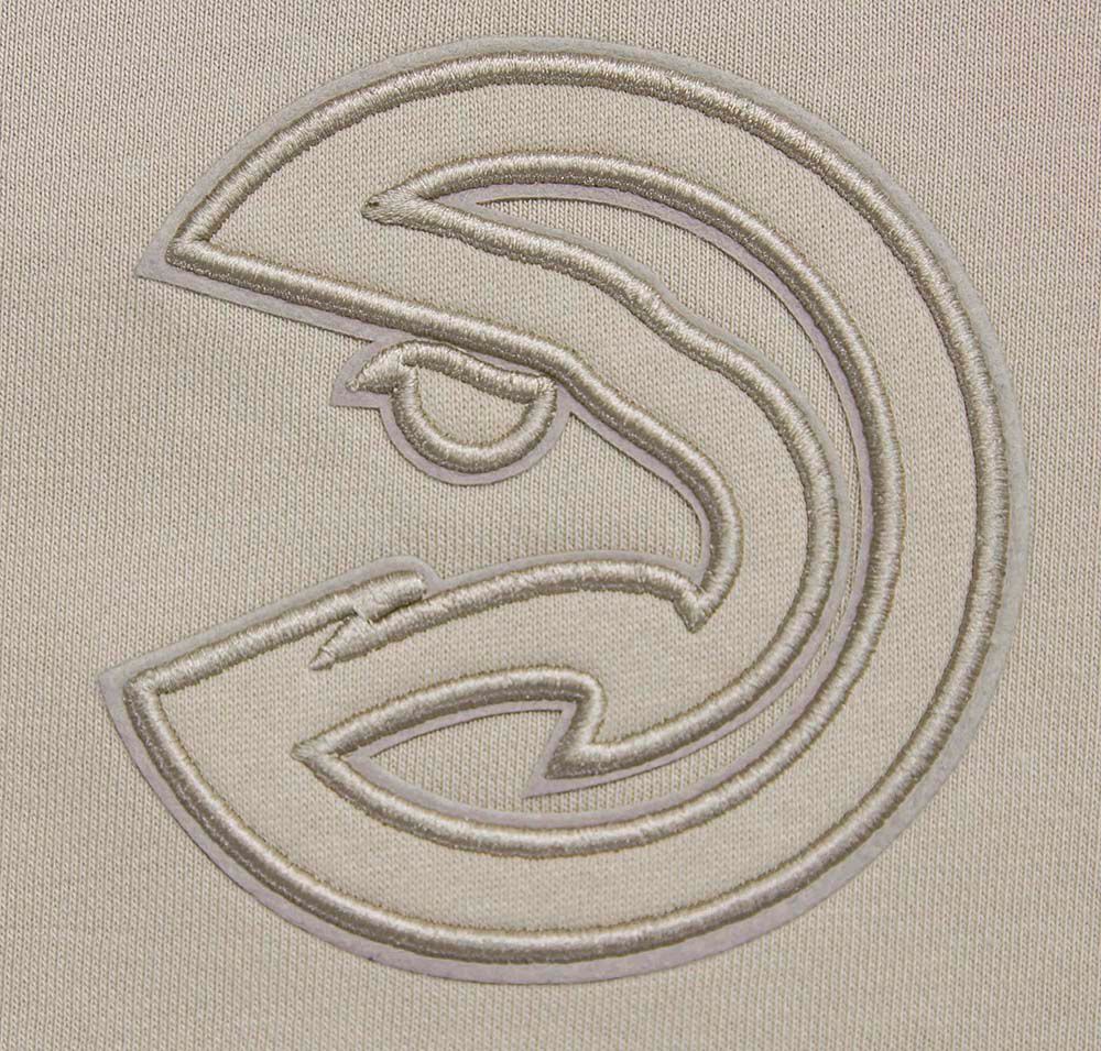 Pro Standard Women's Atlanta Hawks Taupe Neutral Fleece Crewneck Sweatshirt product image