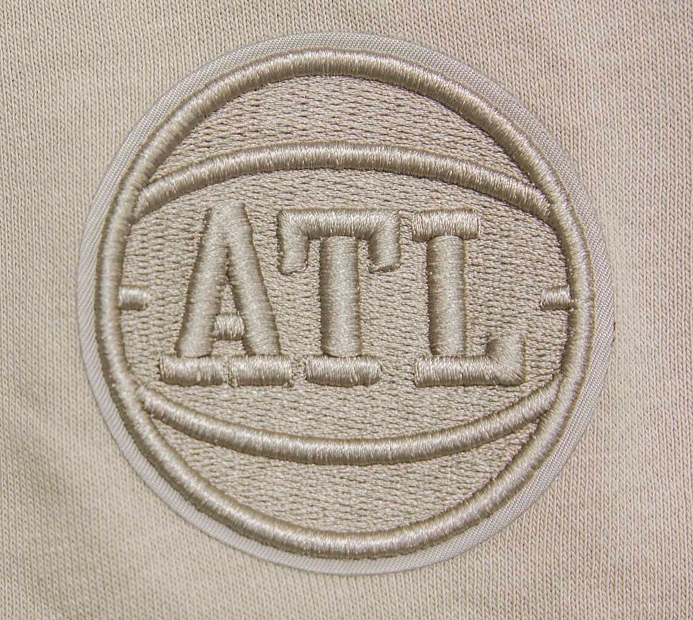 Pro Standard Women's Atlanta Hawks Taupe Neutral Fleece Crewneck Sweatshirt product image