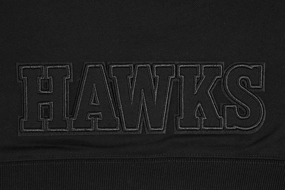 Pro Standard Women's Atlanta Hawks Black Neutral Cropped Fleece Pullover Hoodie product image