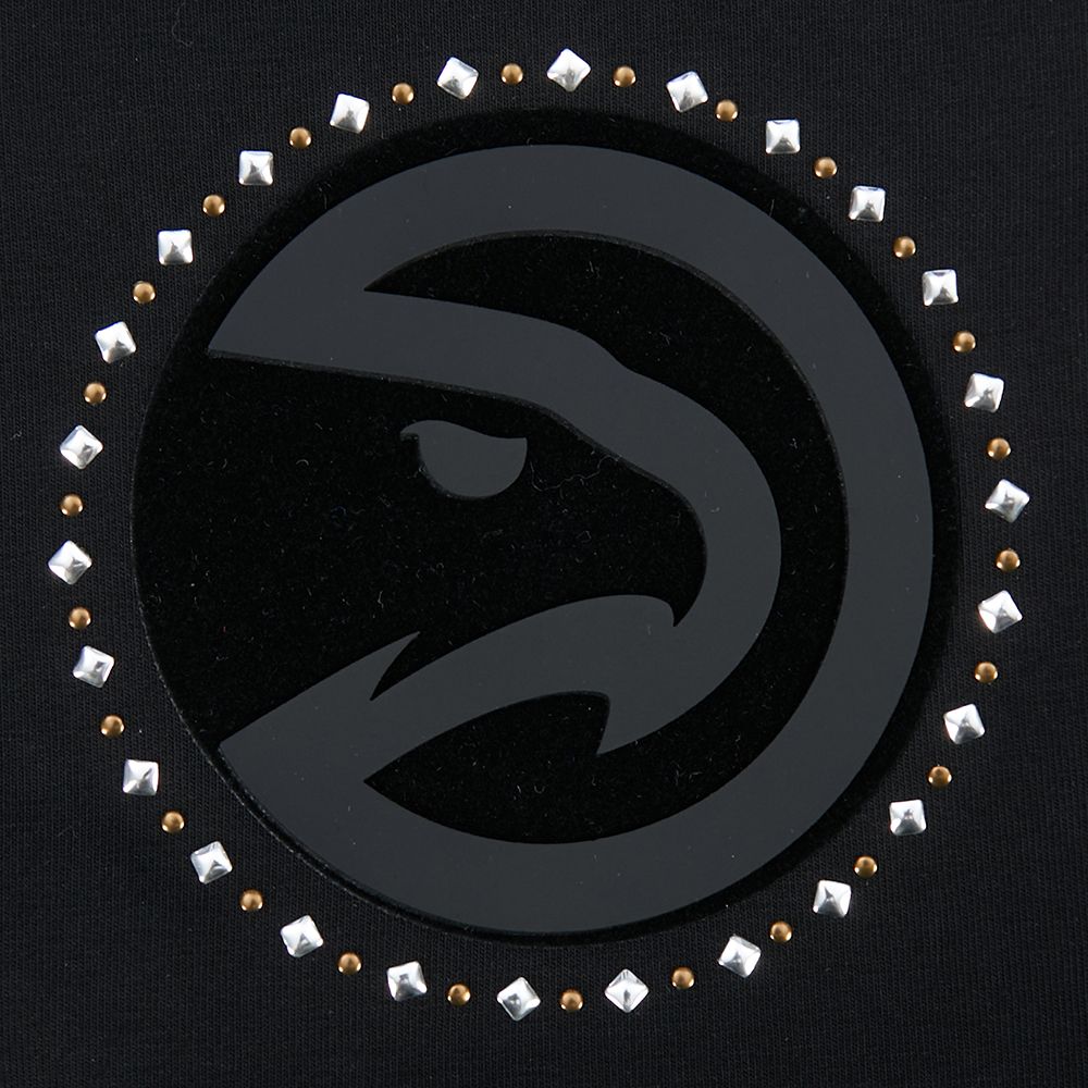 Pro Standard Women's Atlanta Hawks Black Renegade Boxy Long Sleeve Shirt product image