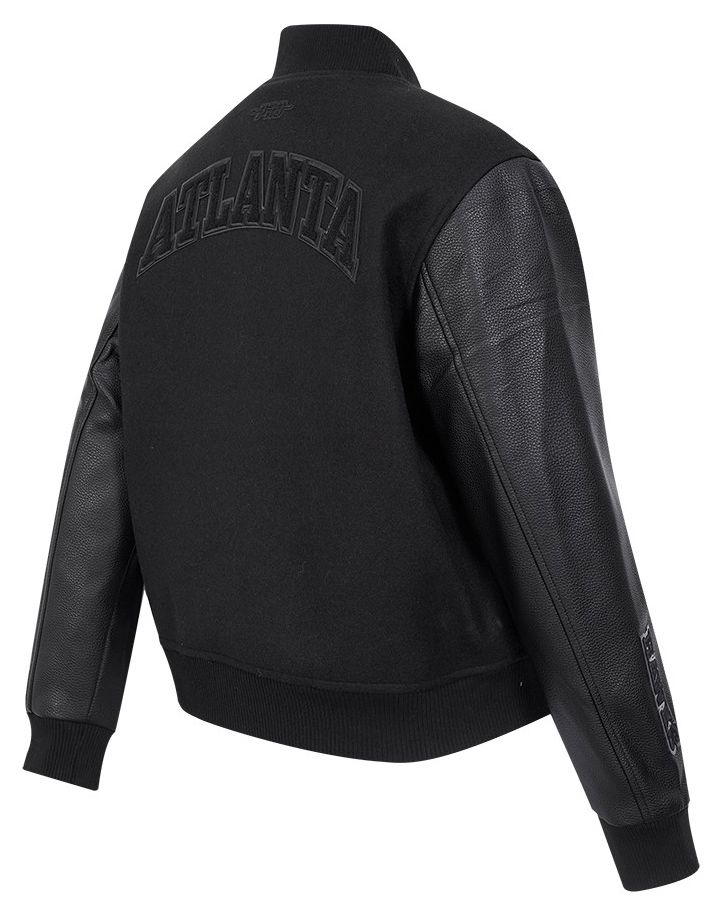 Pro Standard Women's Atlanta Hawks Black Classic Wool Varsity Jacket product image
