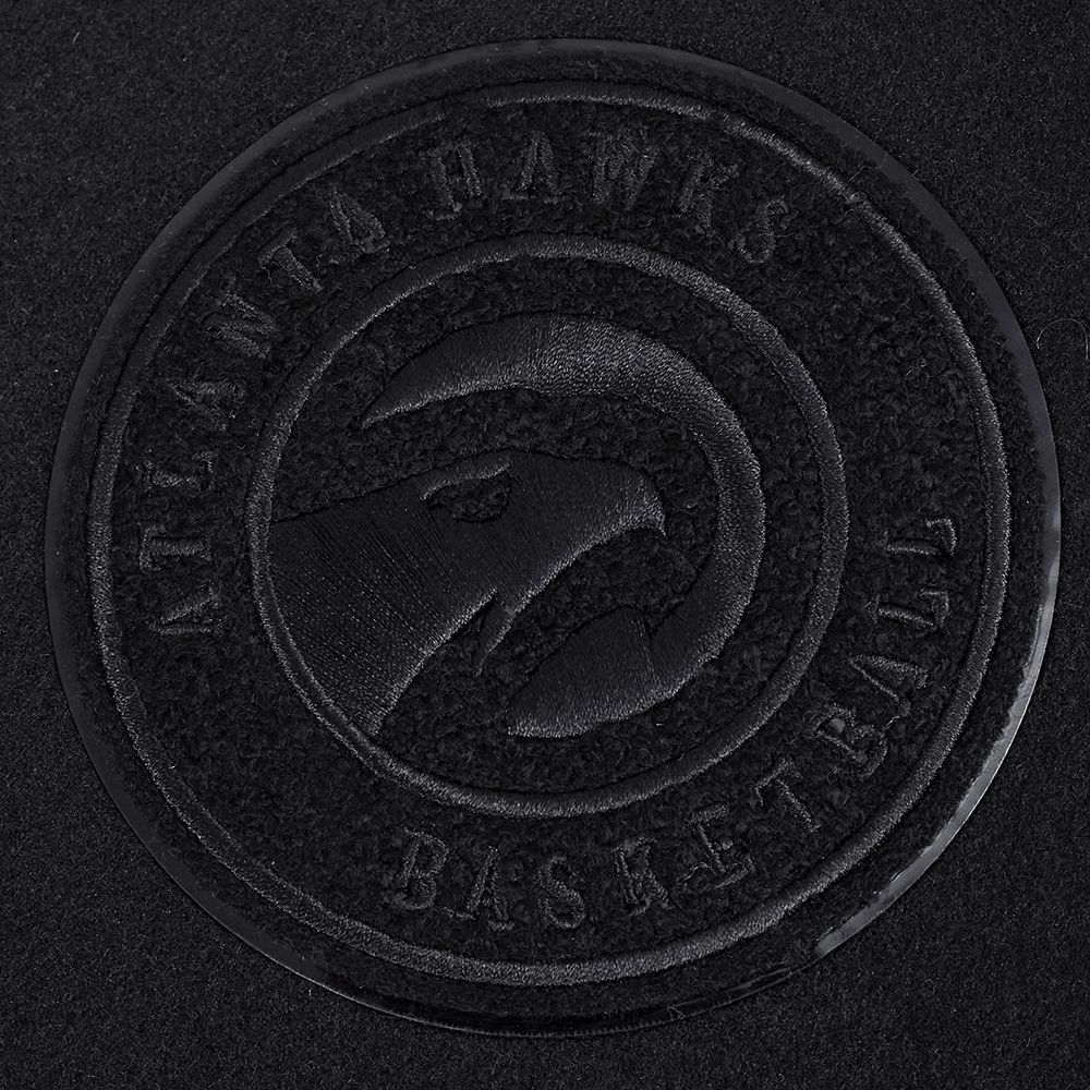 Pro Standard Women's Atlanta Hawks Black Classic Wool Varsity Jacket product image