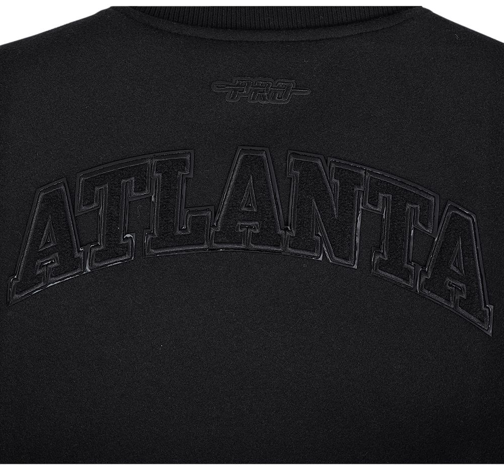 Pro Standard Women's Atlanta Hawks Black Classic Wool Varsity Jacket product image